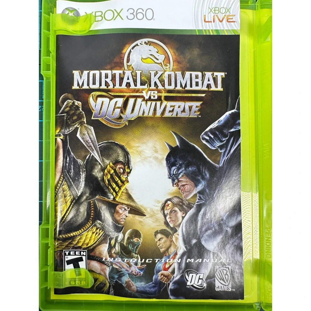 Mortal Kombat vs DC Universe Xbox 360 Platinum Hits CIB Fighting Game 2008